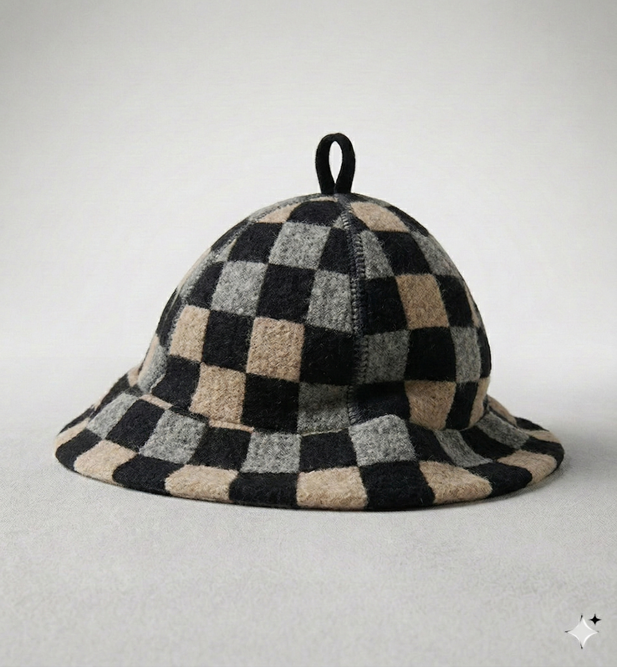 RITUAL HAT - Grey / Black Check